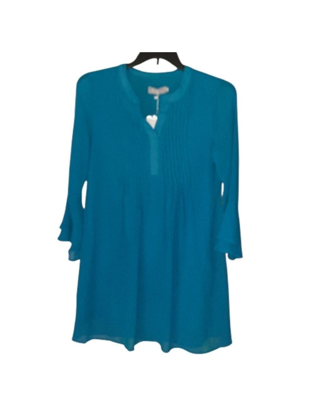 Belongsci Blue Long Sleeve Dress Size Small NWT